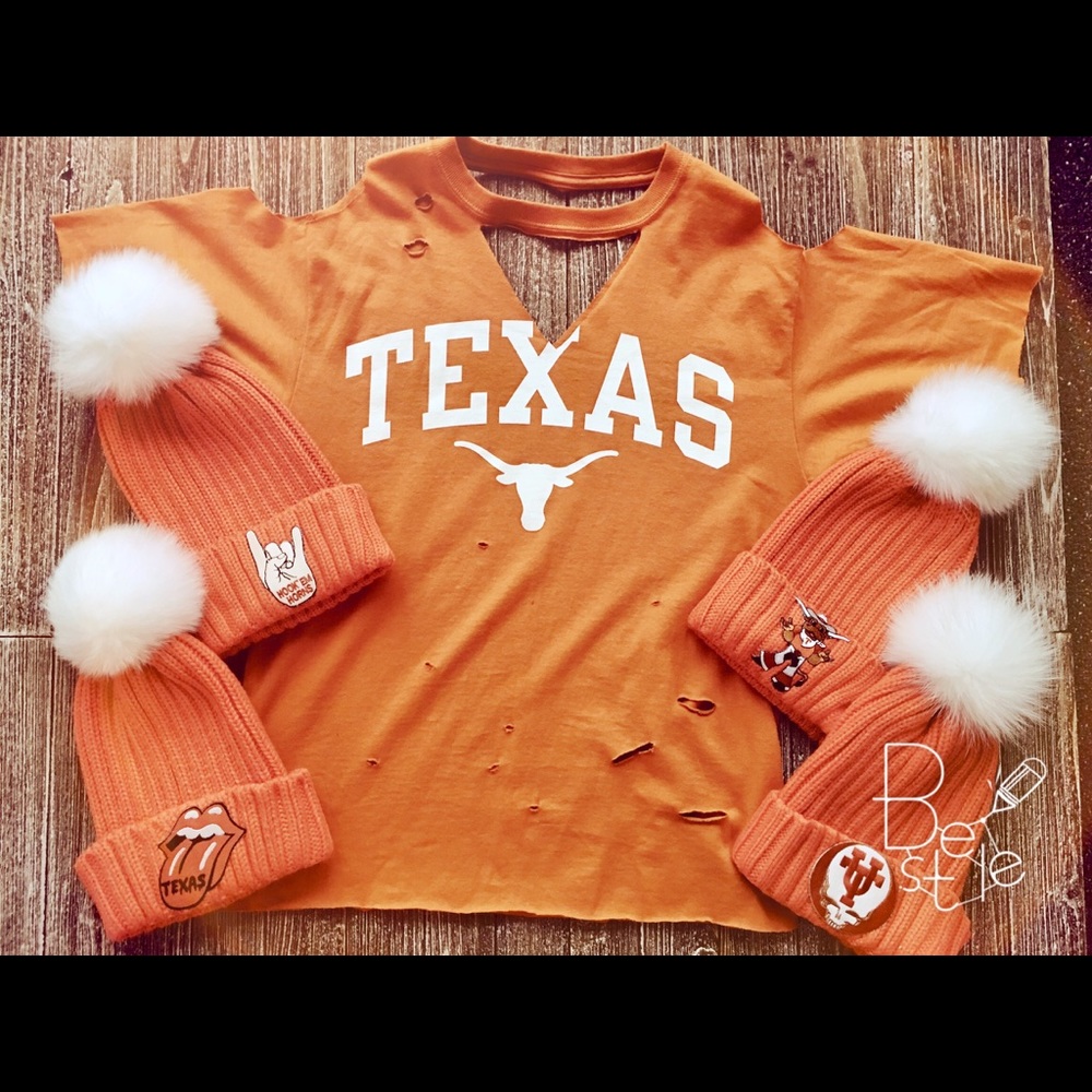 Texas university shirts and hats